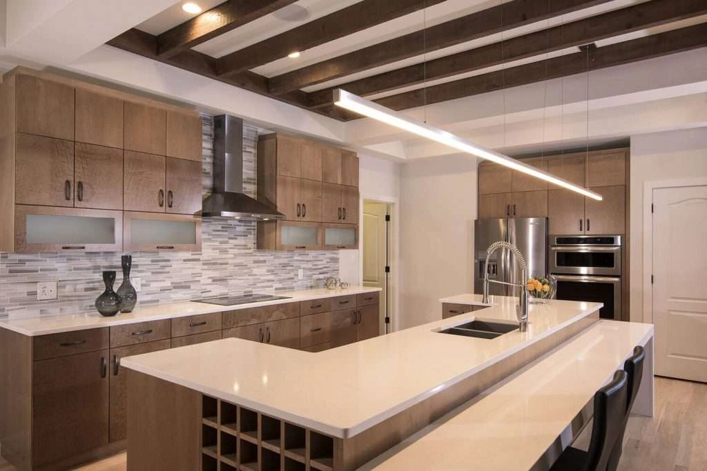 This custom kitchen was built with the perfect layout for the homeowner's needs