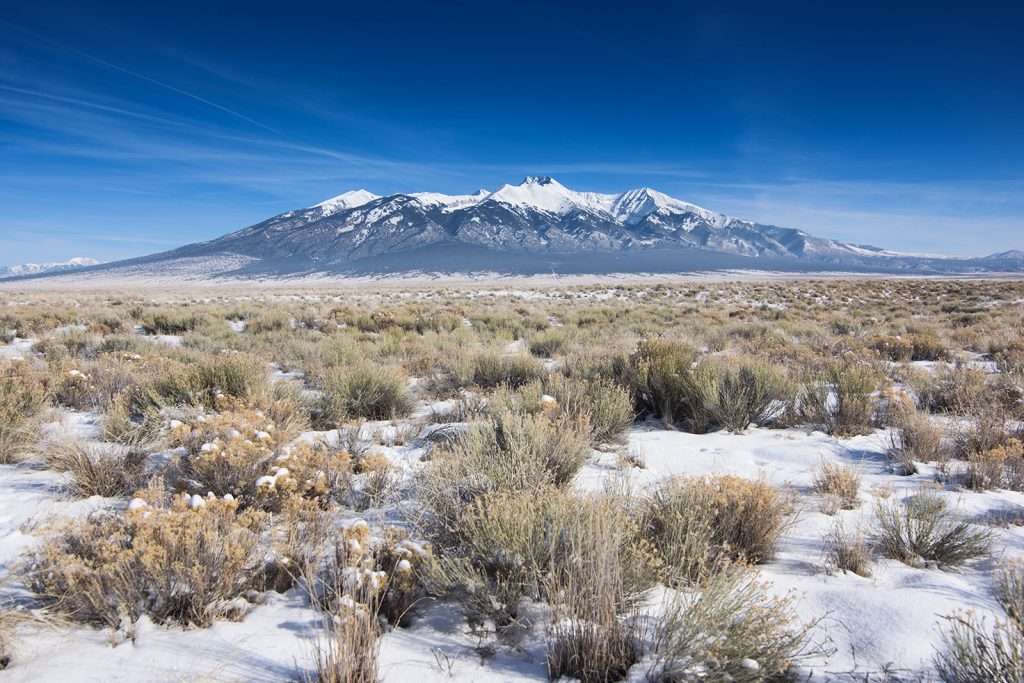 Mt blanca in winter colorado landscapes