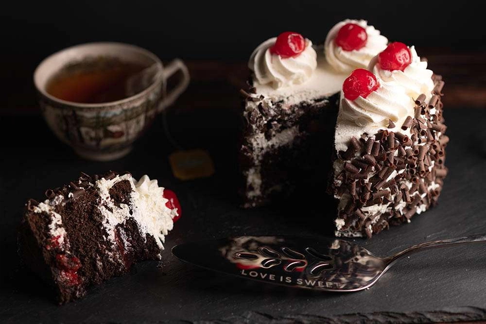 A delicious black forest cake