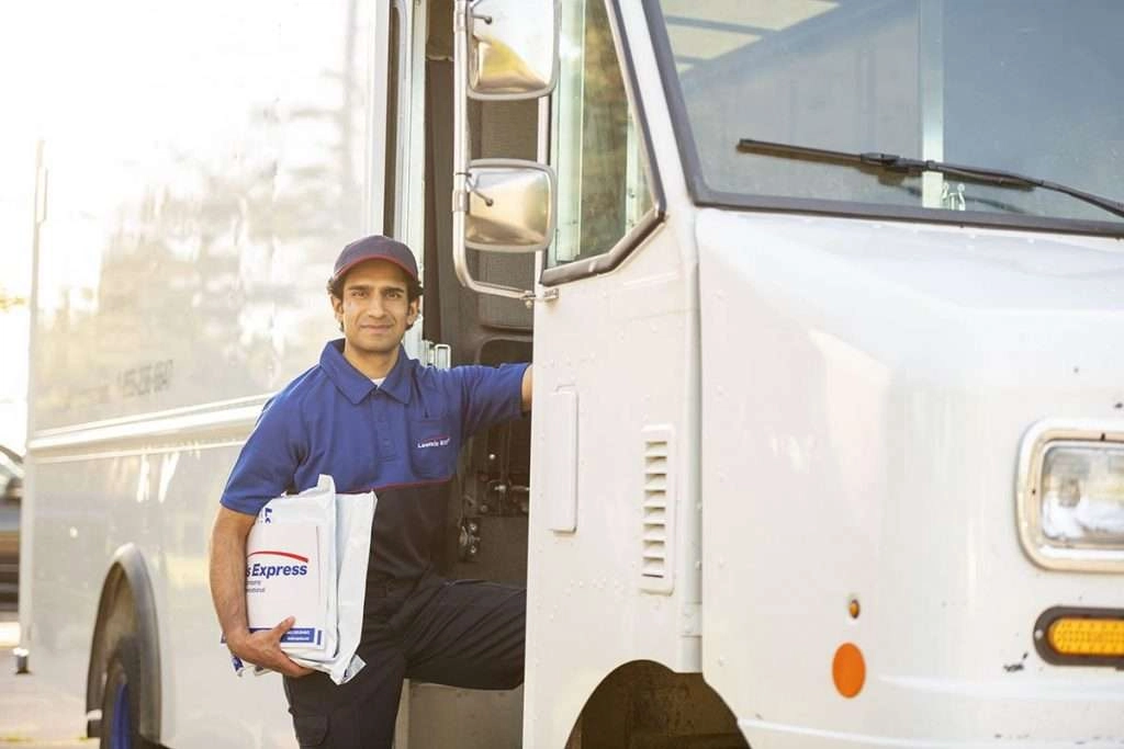 Male delivery driver