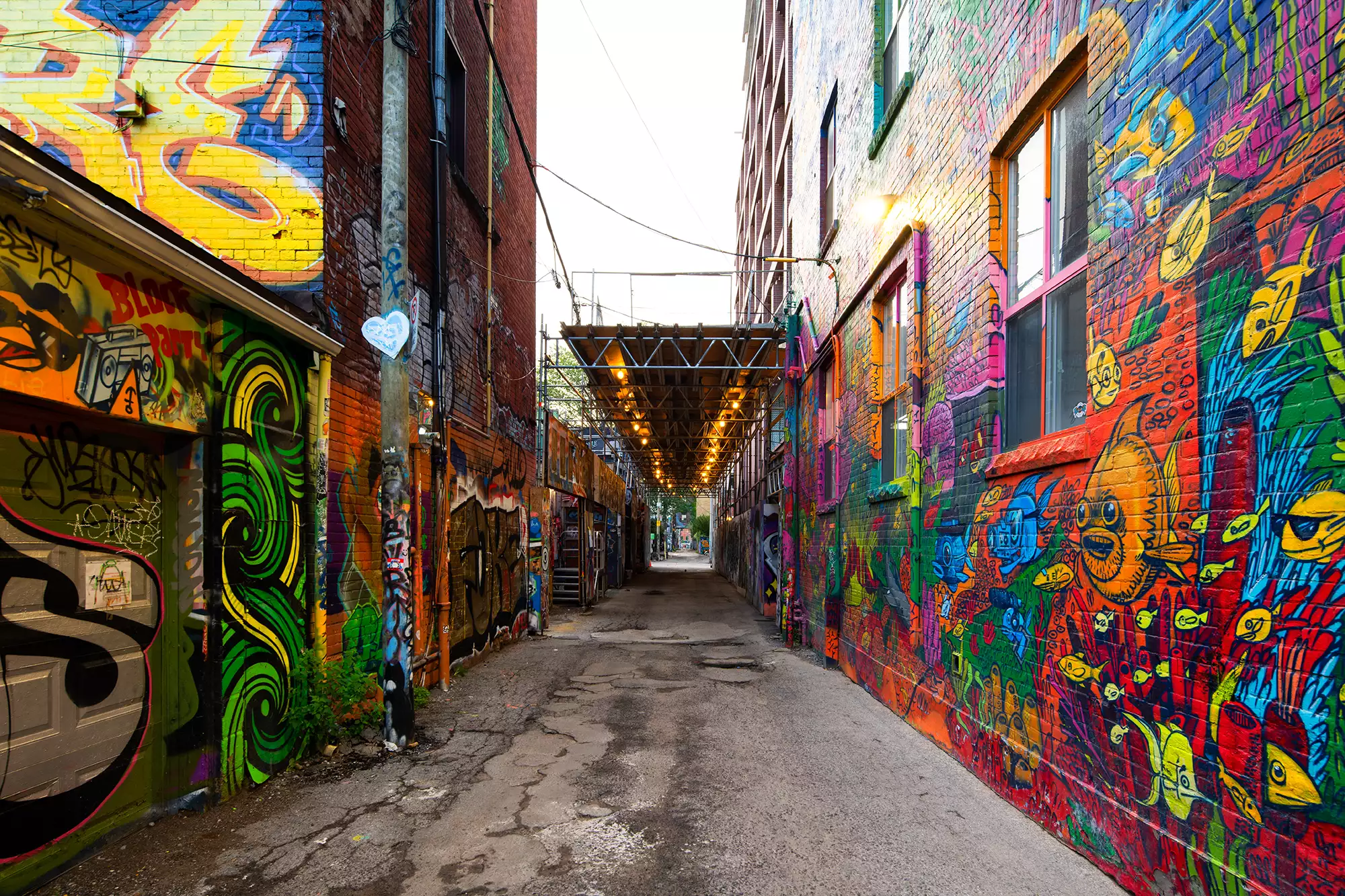 Graffiti alley in toronto