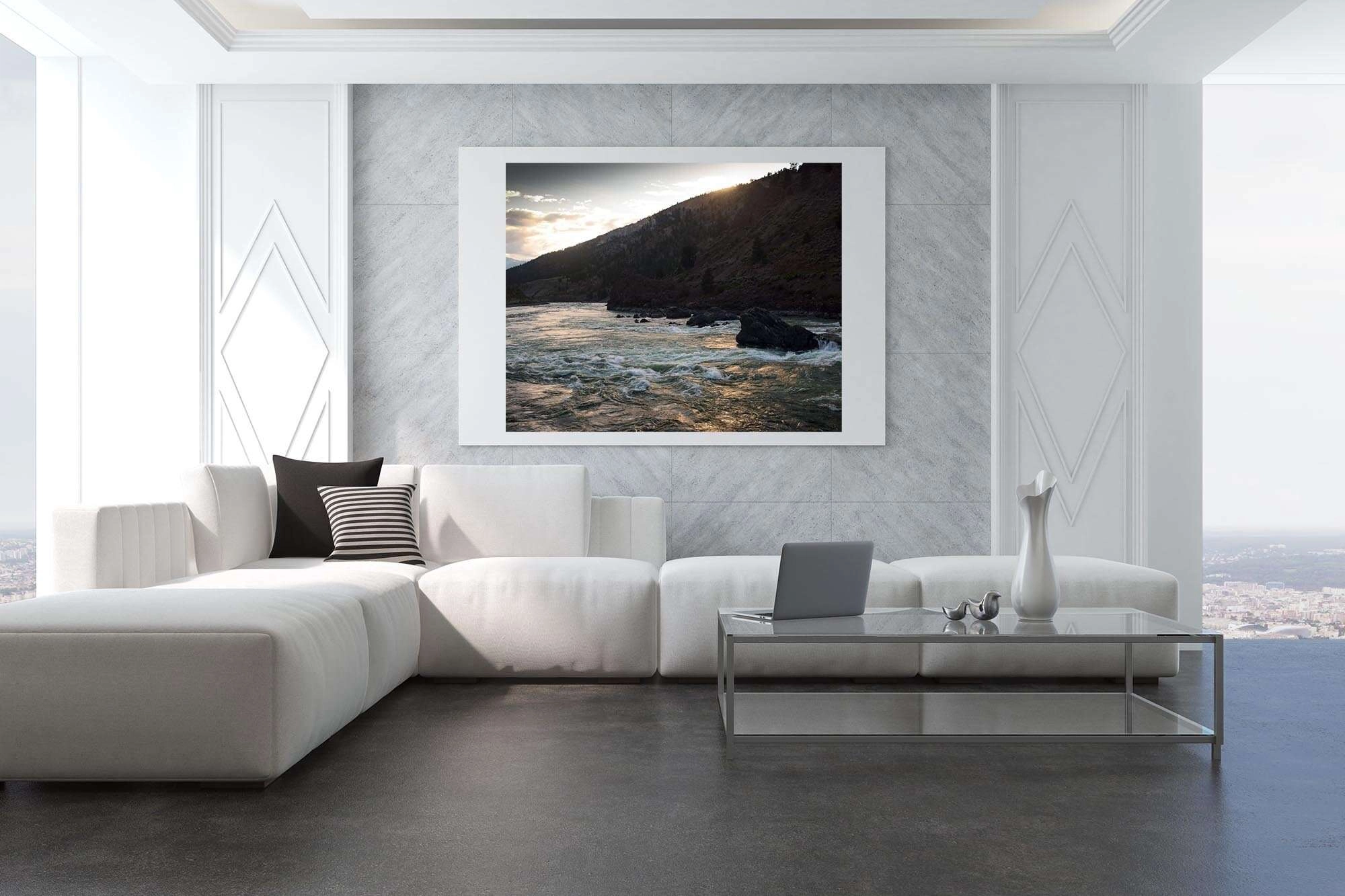 Fraser-river-framed-photography-in-home