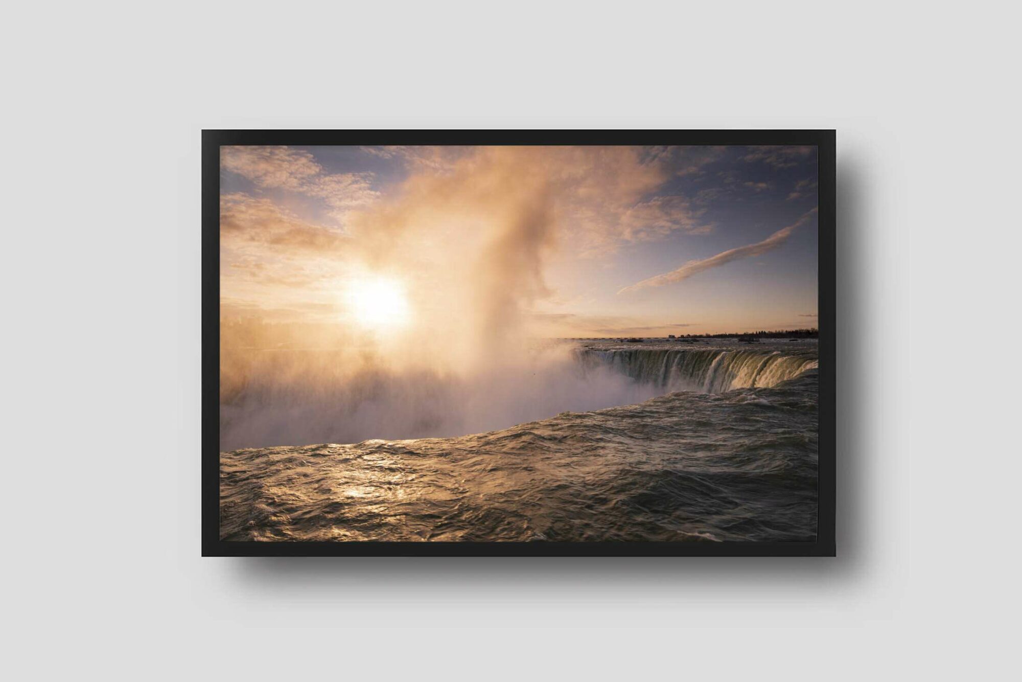 Niagara-falls-sunrise-framed-photography