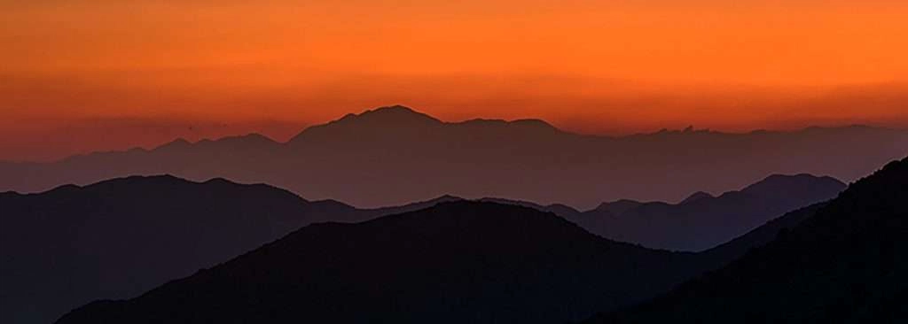 Sunset california desert