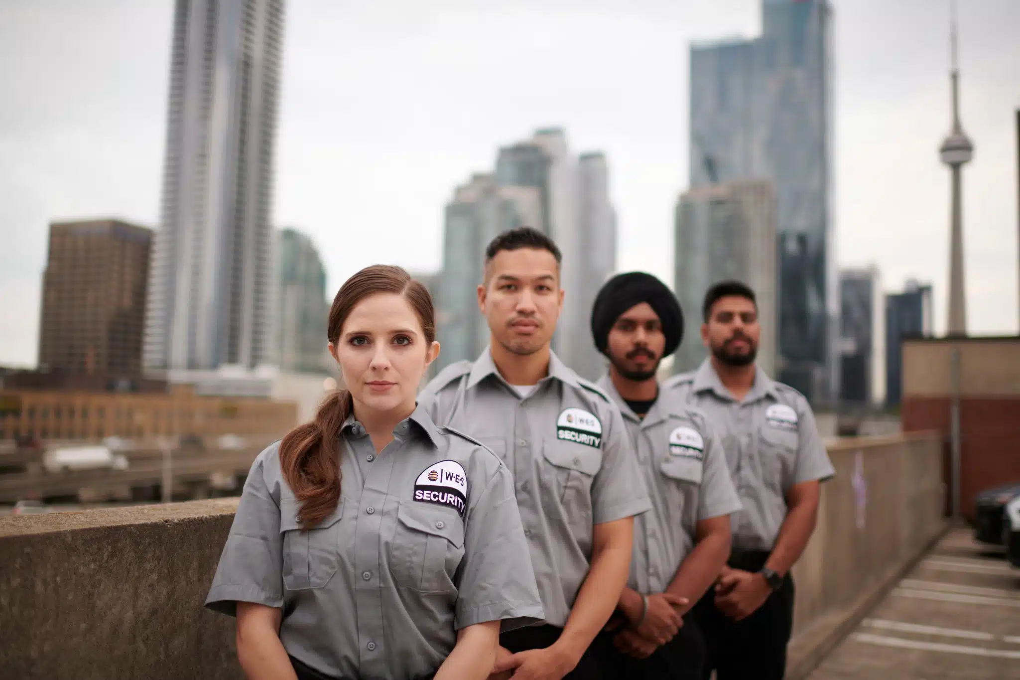 Group photo of security guards in toronto.