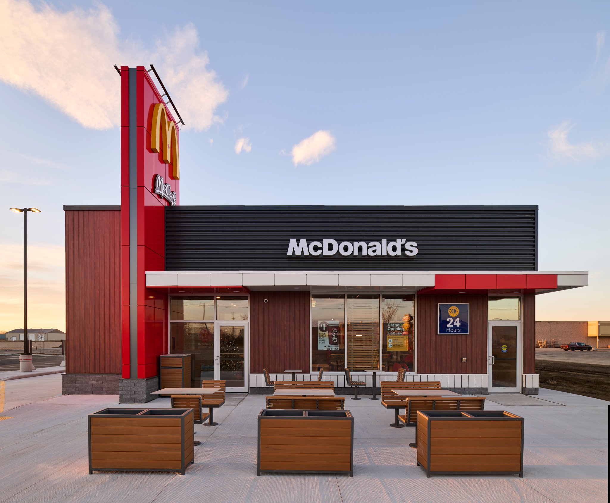 The following is a case study about a series of impressive architecture photography projects we completed for mcdonald's restaurants of canada limited. The projects took place in western ontario and were focused on new build properties. The goal of these photography projects was to capture interior shots and exterior shots of these modern buildings and to showcase mcdonald's latest concepts and designs.